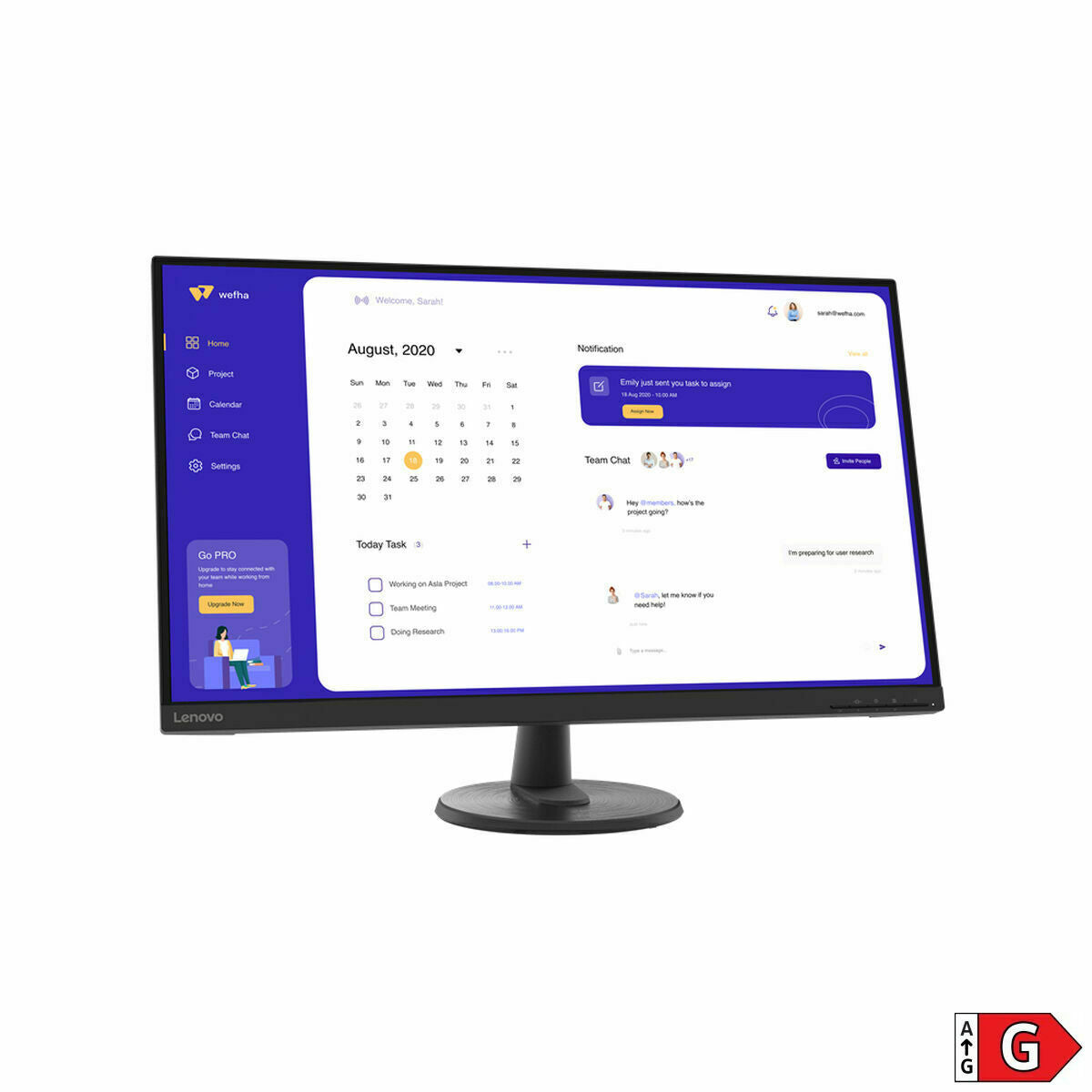 Monitor Lenovo 66FDGAC2EU 4K Ultra HD 31,5"-4